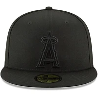 Casquette ajustée 59FIFTY Basic Logo Los Angeles Angels pour homme New Era noire
