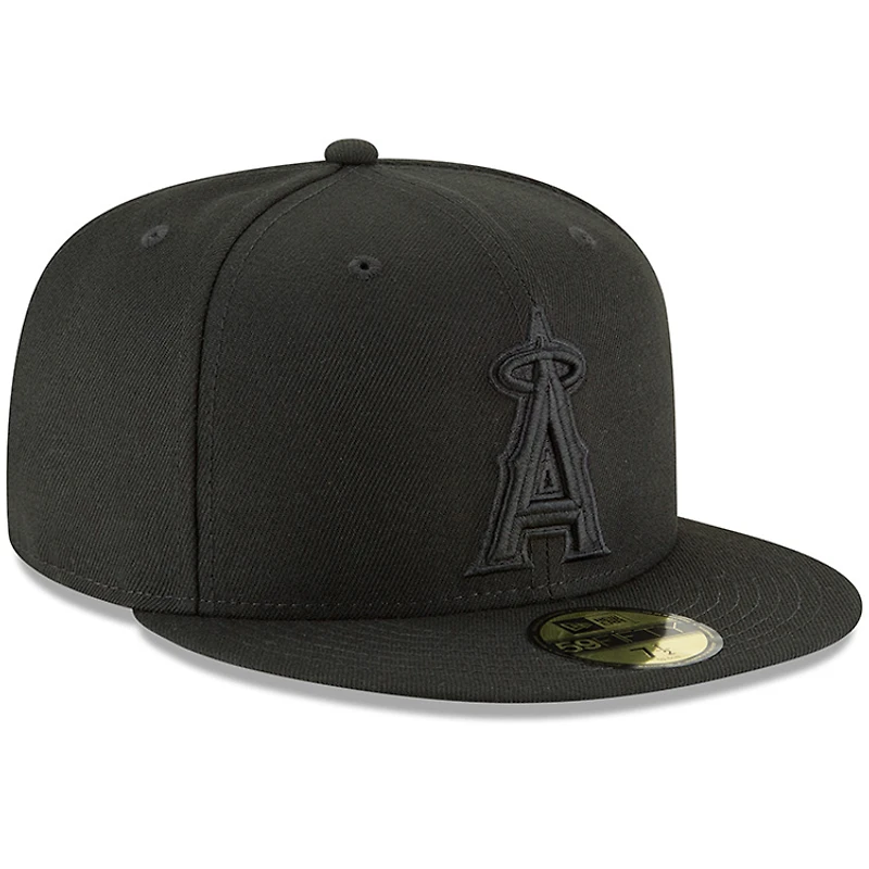 Casquette ajustée 59FIFTY Basic Logo Los Angeles Angels pour homme New Era noire
