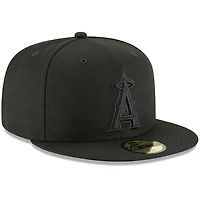 Casquette ajustée 59FIFTY Basic Logo Los Angeles Angels pour homme New Era noire