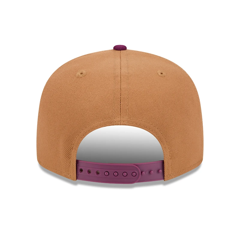 Men's New Era Brown/Purple Los Angeles Angels Color Pack Two-Tone 9FIFTY Snapback Hat