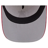 Men's New Era Cream/Red Los Angeles Angels Banner A-Frame 9FIFTY Trucker Snapback Hat