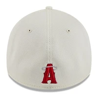 Casquette d'entraînement au bâton 39THIRTY Flex New Era pour homme, couleur crème/rouge, Los Angeles Angels City Connect