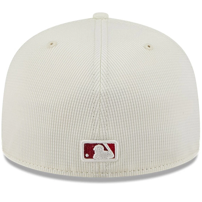 Casquette ajustée 59FIFTY City Connect pour homme des Los Angeles Angels, couleur crème/rouge, New Era
