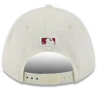 Men's New Era Cream/Red Los Angeles Angels City Connect Batting Practice 9FORTY M-Crown Adjustable Hat