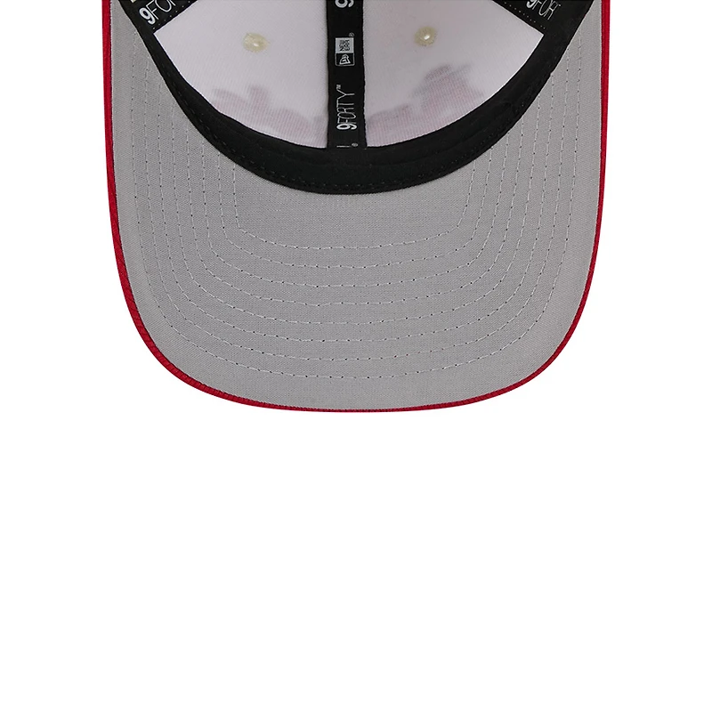 Men's New Era Cream/Red Los Angeles Angels City Connect Batting Practice 9FORTY M-Crown Adjustable Hat