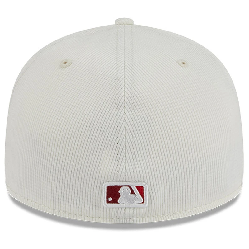 Men's New Era Cream/Red Los Angeles Angels City Connect Batting Practice Low Profile 59FIFTY Fitted Hat