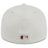 Men's New Era Cream/Red Los Angeles Angels City Connect Batting Practice Low Profile 59FIFTY Fitted Hat
