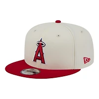 Men's New Era Cream/Red Los Angeles Angels Localized 9FIFTY Snapback Hat