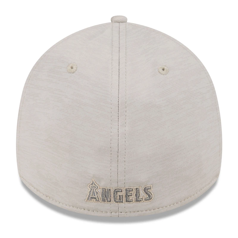 Men's New Era Cream Los Angeles Angels 2024 Clubhouse 39THIRTY Flex Hat