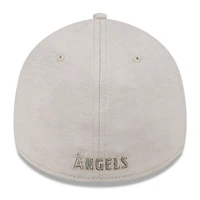 Men's New Era Cream Los Angeles Angels 2024 Clubhouse 39THIRTY Flex Hat