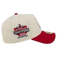 Men's New Era  Cream Los Angeles Angels Chrome A-Frame 59FORTY Fitted Hat