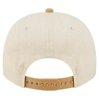 Men's New Era  Cream Los Angeles Angels Herringbone 9FIFTY A-Frame Snapback Hat