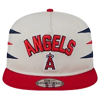 Casquette snapback Iron Golfer Los Angeles Angels de New Era pour homme, couleur crème