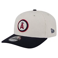 Men's New Era  Cream Los Angeles Angels Loyal 9SEVENTY Adjustable Hat