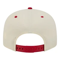 Men's New Era Cream Los Angeles Angels Oversized Slogan 9FIFTY Snapback Hat