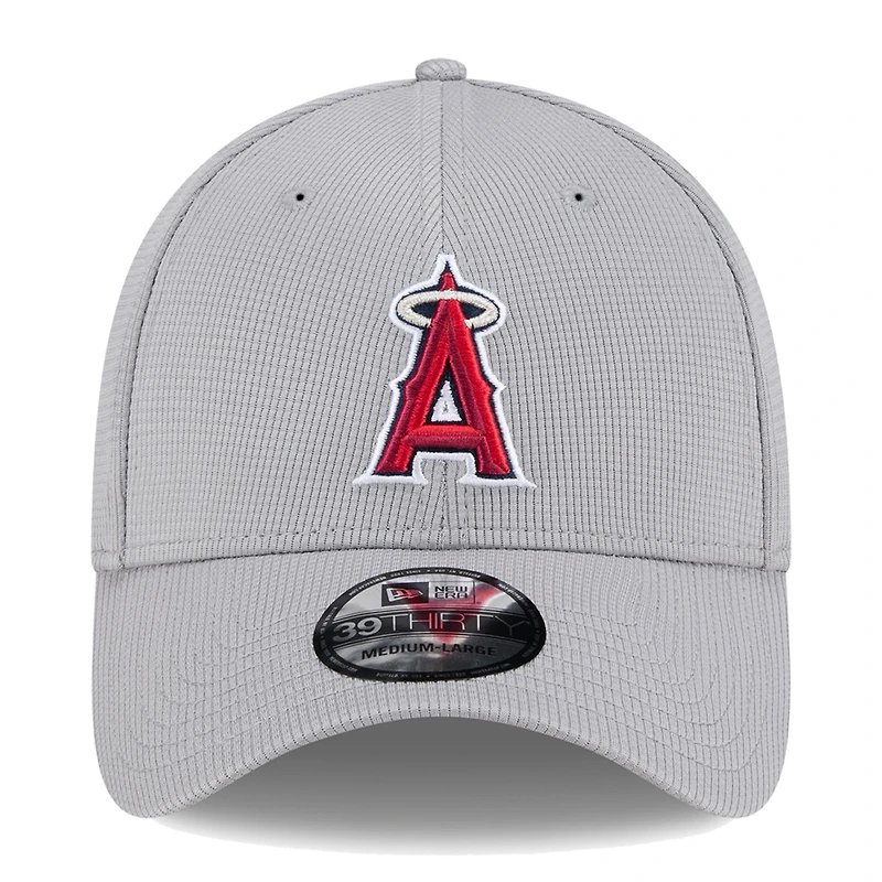 Casquette flex Active Pivot 39THIRTY New Era pour hommes, grise, Los Angeles Angels