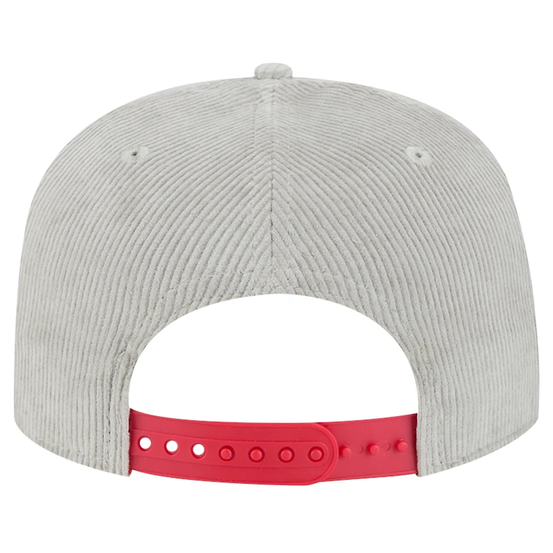 Men's New Era Gray Los Angeles Angels Corduroy Golfer Snapback Hat