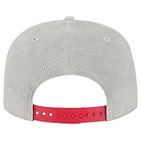 Men's New Era Gray Los Angeles Angels Corduroy Golfer Snapback Hat