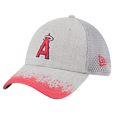 Casquette New Era 39THIRTY Flex grise à visière Los Angeles Angels pour homme