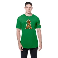 T-shirt à logo trèfle de la Saint-Patrick des Los Angeles Angels New Era pour homme, vert Kelly