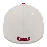 Men's New Era  Khaki/Red Los Angeles Angels 2024 Fourth of July 39THIRTY Flex Hat