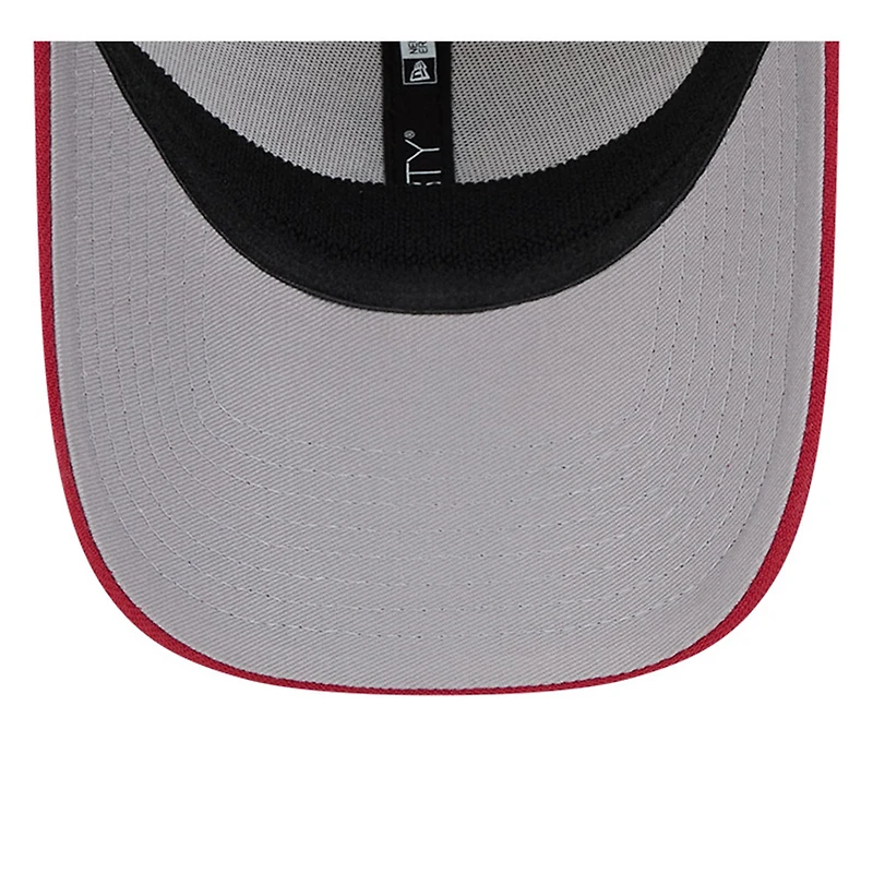 Casquette flexible 39THIRTY du 4 juillet New Era pour hommes, kaki/rouge