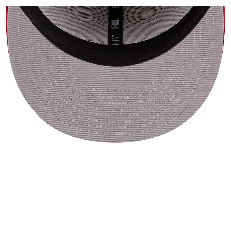 Casquette snapback New Era 9FIFTY kaki/rouge Los Angeles Angels pour homme