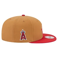 Men's New Era Khaki/Red Los Angeles Angels Ice Cream 9FIFTY Snapback Hat