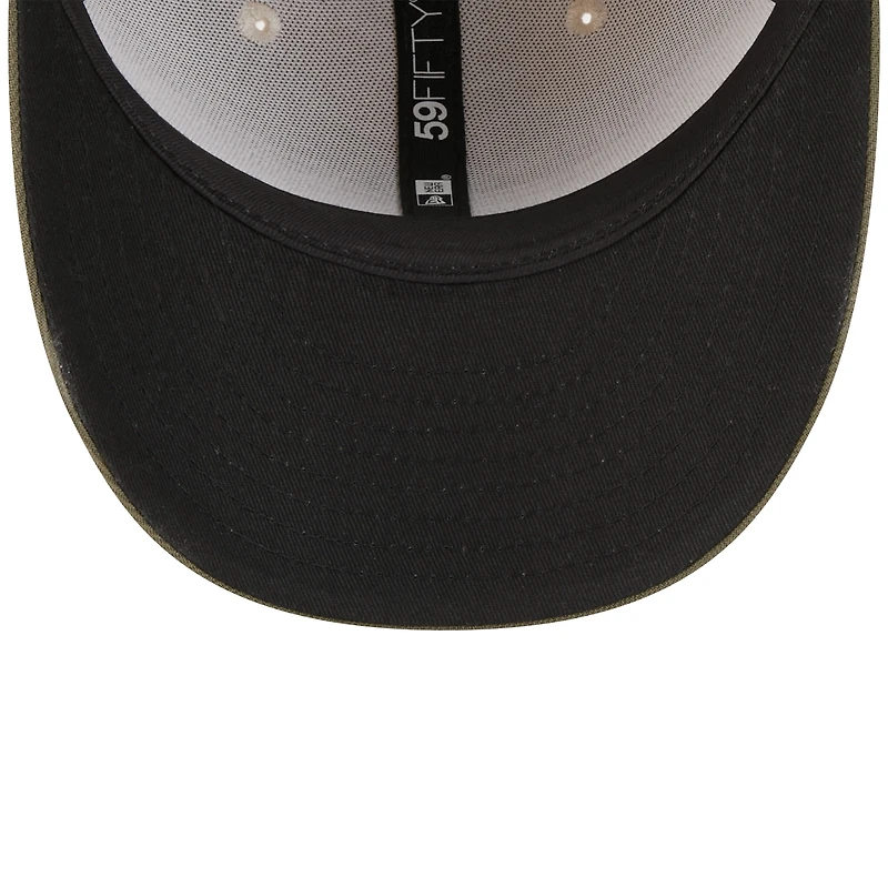 Men's New Era Light Beige/Olive Los Angeles Angels 2025 Armed Forces Day 59FIFTY Fitted Hat