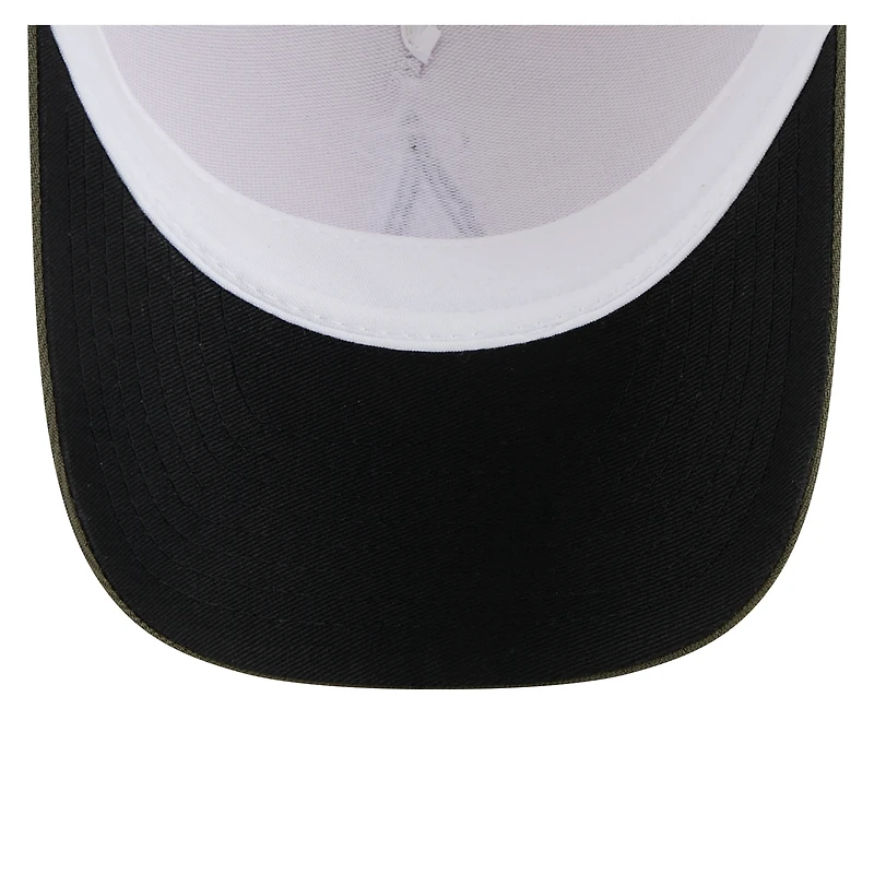 Men's New Era Light Beige/Olive Los Angeles Angels 2025 Armed Forces Day 9FORTY M-Crown A-Frame Adjustable Hat