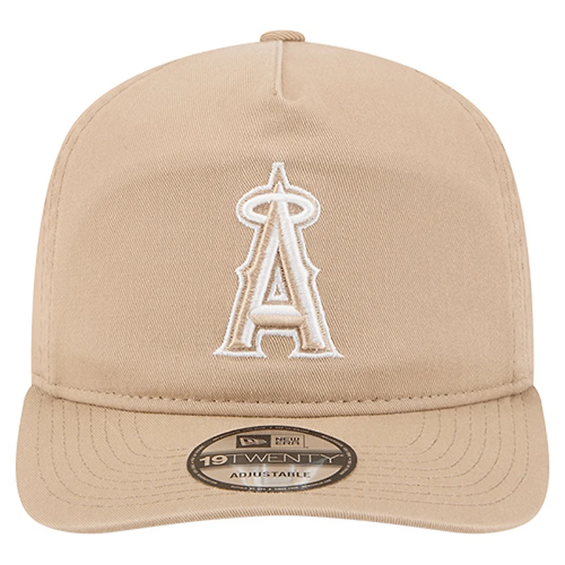 Casquette ajustable New Era beige clair Los Angeles Angels Cam 19TWENTY pour homme