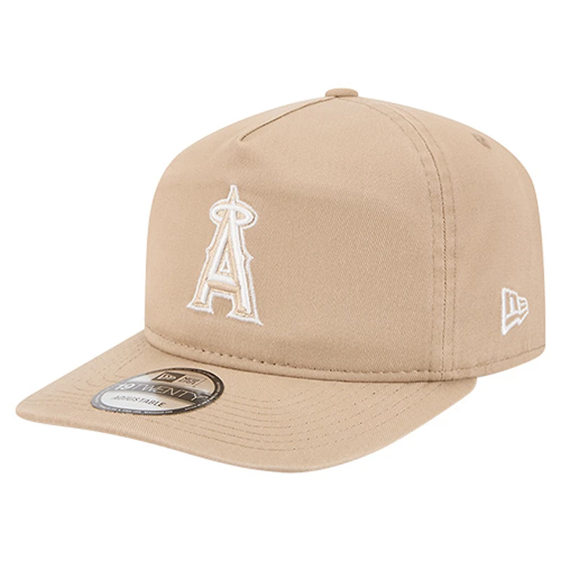 Casquette ajustable New Era beige clair Los Angeles Angels Cam 19TWENTY pour homme