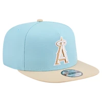 Men's New Era  Light Blue/Light Beige Los Angeles Angels Color Pack A-Frame 9FIFTY Snapback Hat
