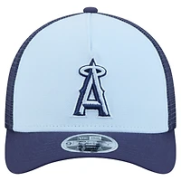 Men's New Era Light Blue/Navy Los Angeles Angels 2-Tone Color Pack 9FORTY M-Crown A-Frame Adjustable Hat