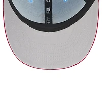 Casquette ajustée New Era 59FIFTY bleu clair/rouge Los Angeles Angels 2025 pour homme, modèle 4 juillet