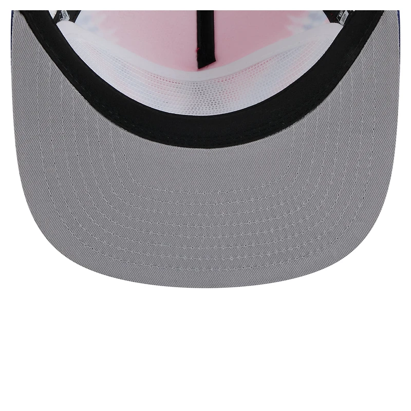 Men's New Era Los Angeles Angels Tie-Dye Golfer Trucker Adjustable Hat