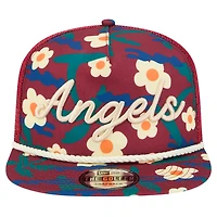 Men's New Era Maroon Los Angeles Angels Summer Cab Golfer Adjustable Hat
