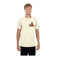 Men's New Era Natural los Angeles Angels Dia de Muertos Sugar Skull T-Shirt