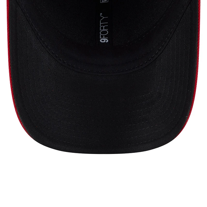 Casquette ajustable New Era bleu marine/rouge Los Angeles Angels Player Replica 9FORTY pour homme