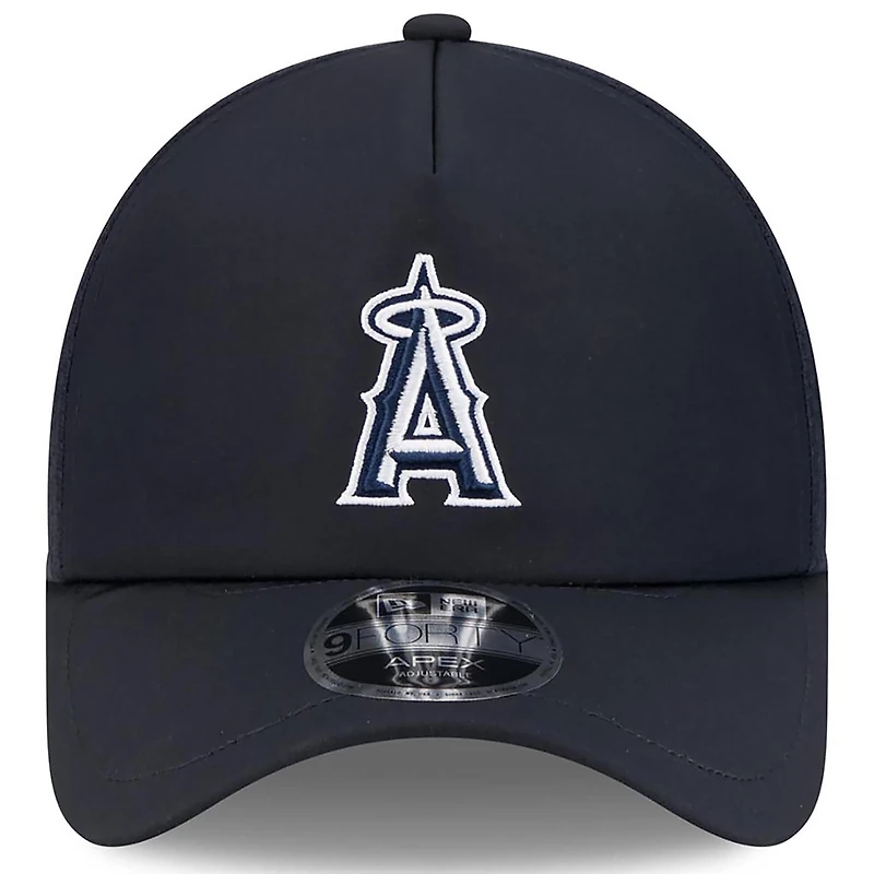 Casquette trucker ajustable New Era Apex 9FORTY bleu marine Los Angeles Angels 2026 pour homme