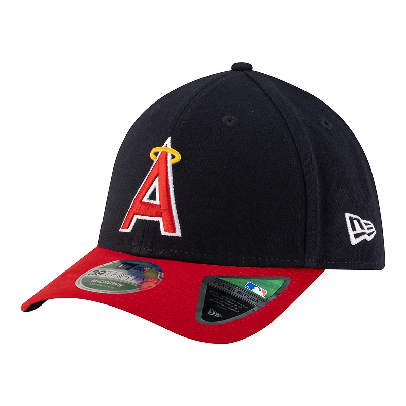 Casquette New Era rouge Los Angeles Angels, réplique de joueur 39THIRTY M-Crown Flex pour homme