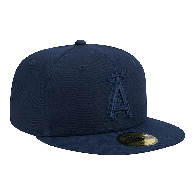 Men's New Era Navy Los Angeles Angels Color Pack 59FIFTY Fitted Hat