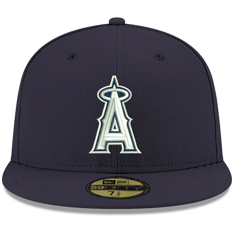Casquette ajustée 59FIFTY bleu marine avec logo Los Angeles Angels pour homme New Era