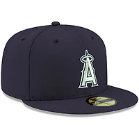 Casquette ajustée 59FIFTY bleu marine avec logo Los Angeles Angels pour homme New Era