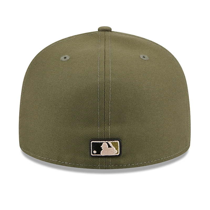Men's New Era Olive Los Angeles Angels 2026 Armed Forces Day 59FIFTY Fitted Hat