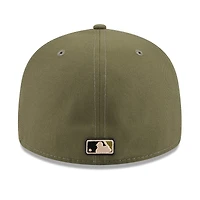 Casquette ajustée New Era 59FIFTY pour homme, couleur olive, Los Angeles Angels, édition spéciale 2026 Journée des forces armées.