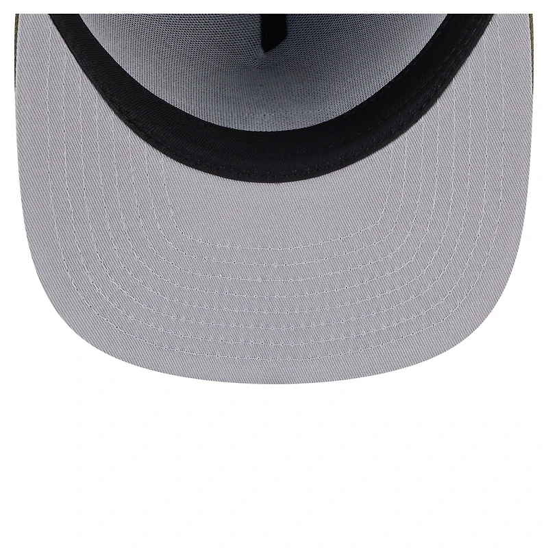 Casquette ajustée A-Frame 59FIFTY pour homme New Era, coloris olive, Los Angeles Angels