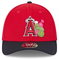 Men's New Era  Red/Navy Los Angeles Angels 2026 Spring Training M-Crown 39THIRTY Flex Hat