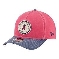 Men's New Era  Red/Navy Los Angeles Angels Felt M-Crown 9FORTY Adjustable Hat