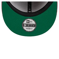 Men's New Era Red/Navy Los Angeles Angels Retro Split Corduroy Snapback Hat